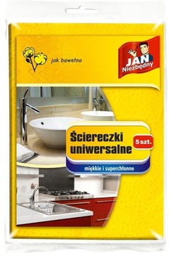 JAN NIEZBĘDNY ŚCIERECZKI UNIWERSALNE DO SPRZĄTANIA DOMU 5szt.