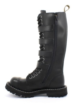 СТАЛЬНЫЕ ЧЕРНЫЕ БОТИНКИ С 20 ОТВЕРСТИЯМИ 140/O/4P(2-5)/Z/B 41