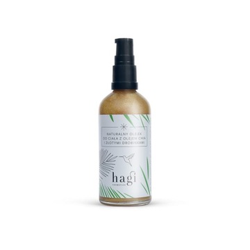 HAGI Naturalny olejek do ciała z olejem Chia i złotymi drobinkami 100 ml