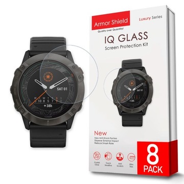 MEGAPACK 8w1 PANCERNE SZKŁO SZYBKA SZKIEŁKO DO GARMIN FENIX 6X PRO SOLAR