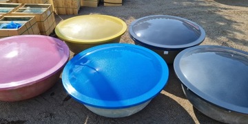 Wkład okrągły żelkot do Jacuzzi, Balii PERŁOWY NIEBIESKI