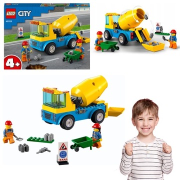 LEGO CITY BUDOWA CIĘŻARÓWKA Z BETONIARKĄ HIT