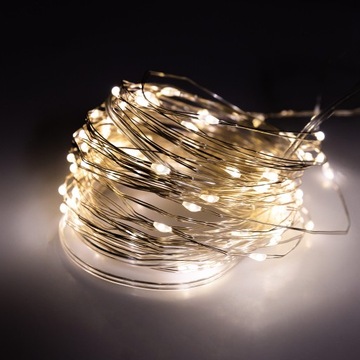 СОЛНЕЧНАЯ ГИРЛЯНДИЯ 12м САДОВАЯ ПРОВОДНАЯ ЦЕПЬ 100 LED