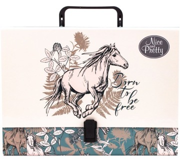 Dziecięca TECZKA Z RĄCZKĄ do szkoły Nice and Pretty Beniamin BARDZO POJEMNA