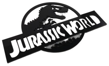 DEKORACJA NA ŚCIANĘ JURASSIC WORLD PLEXI 70X44 cm