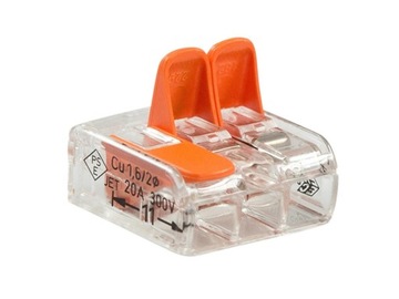 Быстроразъемный разъем Wago 221-413 0,2-4 мм² / 3, 10 шт. 221-413