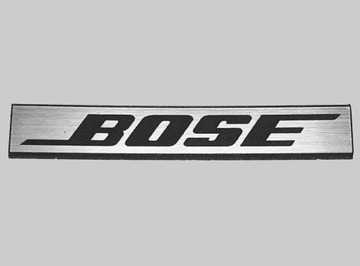 BOSE naklejka emblemat 50 x 8 mm * srebrna