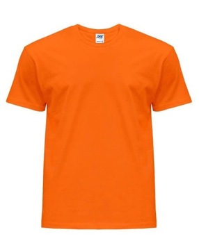 SPORTOWY T SHIRT MĘSKI BAWEŁNA pomarańcz L