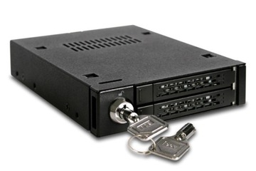 ICY DOCK ToughArmor MB992SK-B Металлический отсек для 2 дисков 2,5 дюйма SATA/SAS