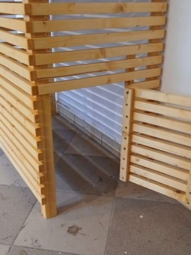 Деревянная ажурная крышка насоса кондиционера 100х50х95 + дверь Цвета