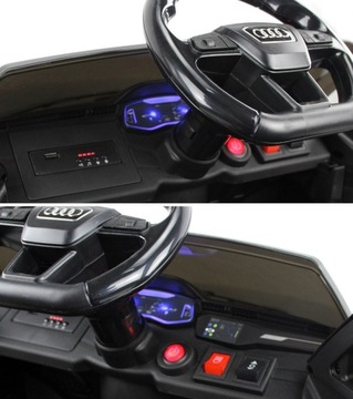 AUDI RS6, EVA, КОЖА Автомобиль с аккумулятором 90Вт 12В