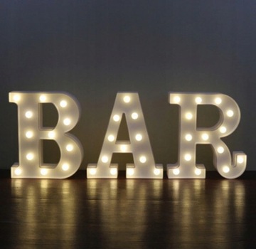 БУКВЫ СВЕТОДИОДНЫЕ БУКВЫ СВЕТЯЩИЕСЯ БЕЛЫЕ 3D НАПИСЬ 22СМ