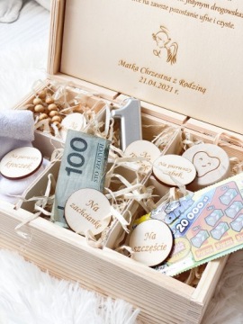 КОРОБКА ПАМЯТИ ПОДАРОК ​​КРЕЩЕНИЕ ГОДОВОЙ СУВЕНИР