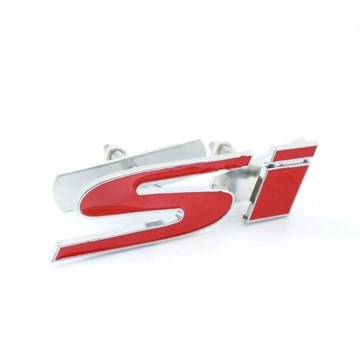 ZNACZEK Emblemat Logo met. w grill SI HONDA RED Si