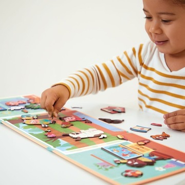 Магнитный пазл Pets Magneti'stories 3+ Janod Magnets