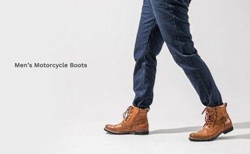 Мужские сапоги для верховой езды, кожаные ботинки, мотоциклетные ботинки.
