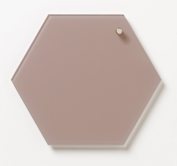 RÓŻANA heksagonalna TABLICA MAGNETYCZNA 21x24 NAGA