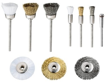 SZCZOTKI DRUCIANE DO MINISZLIFIERKI 10 SZT.