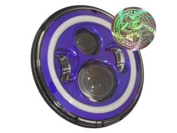 Светодиодная лампа ДРЛ, чипы OSRAM 7, отражатель синий