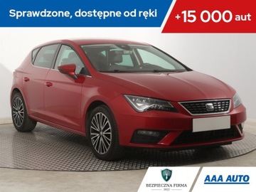 Seat Leon III Hatchback Facelifting 1.5 EcoTSI 130KM 2019 Seat Leon 1.5 TSI, Salon Polska, Serwis ASO