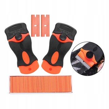 Plastikowe żyletki do kół Skrobak, obosieczne