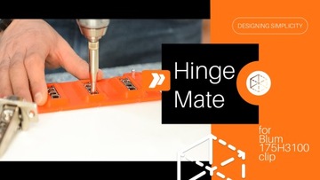 HingeMate – приспособление для быстрой установки направляющих петель Blum.