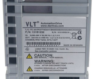 DANFOSS VLT 131B1232 FC-301PK37T4E20H1BN