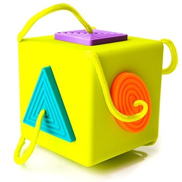 OombeeCube Dopasuj Sorter Kostka FatBrainToys Edukacyjna Sensoryczna 6m+