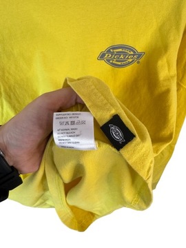 Koszulka z dł rękawem Dickies żółta z logiem M