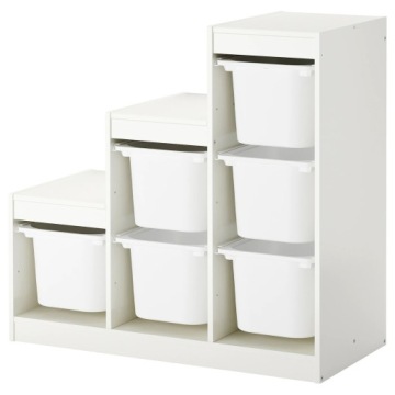 IKEA TROFAST стелаж 6 контейнерів для іграшок Білий