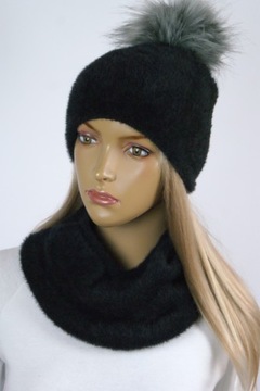#Комплект АЛЬПАКА ШАПКА с помпоном + ЮБКА