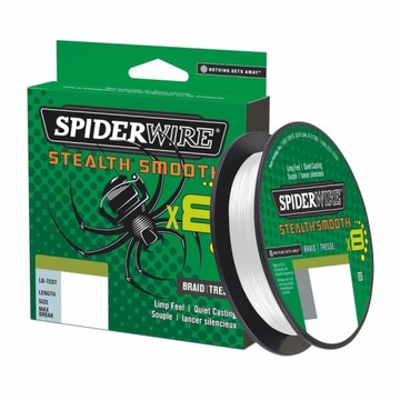 Plecionka ośmiosplotowa x8 SpiderWire Stealth Smooth 0,15mm 150m TRANSPAREN