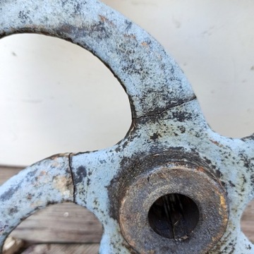 Старая пятиспицевая чугунная шестерня 29,5 см индустриальный лофт ПРЛ своими руками