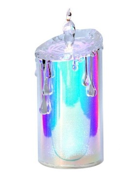 Wkład LED do zniczy wkład holograficzny LEDOWY 18cm piękny wkład do lampion