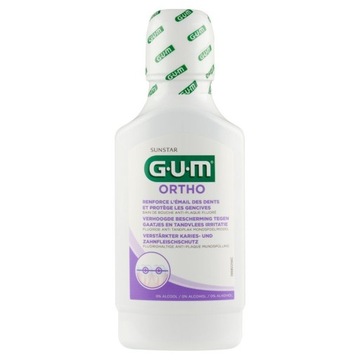 GUM Płukanka Sunstar Ortho dla noszących aparaty na zęby 300ml