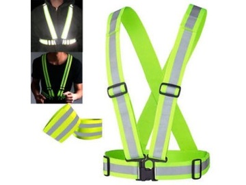 Светоотражающий ремень Светоотражающий дорожный жилет МОТОРНЫЙ ВЕЛОСИПЕД OHS