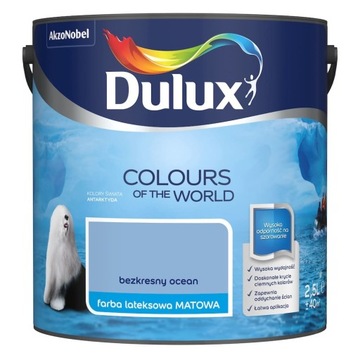 Dulux Kolory Świata Farba Bezkresny Bezkresny Ocean Mat 2,5L