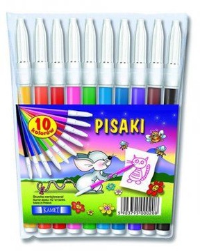 Kolorowe pisaki w etui Kamet - 10 szt.