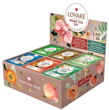 LOVARE ZESTAW HERBAT PRIME TEA SET 2G 90TOREBEK