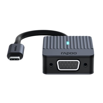 АДАПТЕР Rapoo USB-C USB-C Серый UCA-1003 на VGA