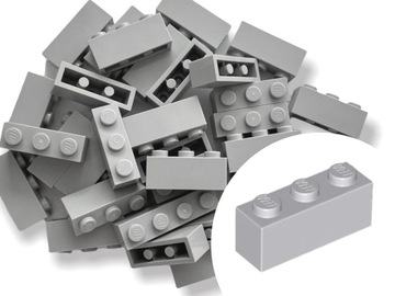 LEGO 3622 Cegła BRICK 1x3 Light Bluish Gray LBG Jasny Szary 10 szt