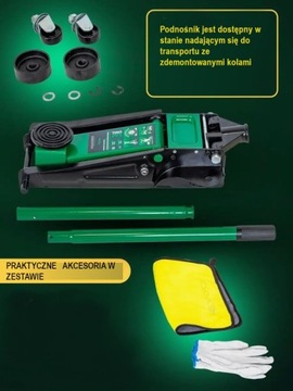 ГИДРАВЛИЧЕСКИЙ ПОДЪЕМНИК 2 ПОРШНЯ JACK FROG 3T РЕЗИНА STRONG