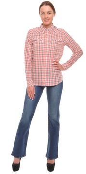 WRANGLER koszula pink WESTERN CHECK SHIRT S