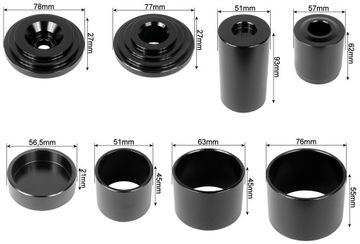 СЪЕМНИК ВТУЛОЧНЫХ ШТИФТОВ НА АВТОМОБИЛЬ - ВИНТОВОЙ ПРЕСС