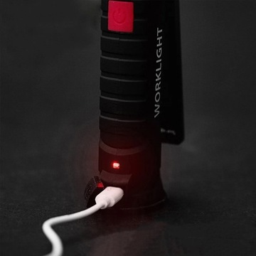 МОЩНАЯ ЛАМПА ДЛЯ МАСТЕРСКОЙ, СВЕТОДИОДНЫЙ КРЮК, МАГНИТ, ПЕРЕЗАРЯЖАЕМЫЙ USB, 2x COB