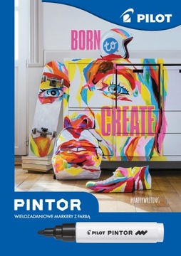 Маркеры с краской Pinot Pintor 4 PNS + плакат