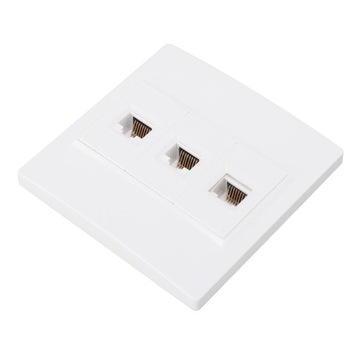Настенная панель Ethernet Cat 6, 3 порта, гнездо-мама Keystone MY