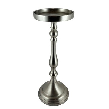 СЕРЕБРЯНЫЙ МЕТАЛЛИЧЕСКИЙ ПОДСВЕЧНИК