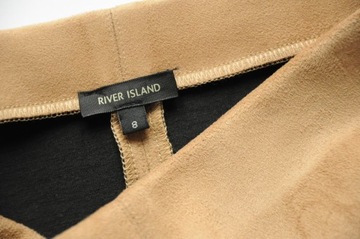 RIVER ISLAND Ołówkowa spódnica zamsz + karmel S