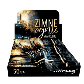 ZIMNE SZTUCZNE OGNIE 17cm NA WESELE ŚLUB 500SZT